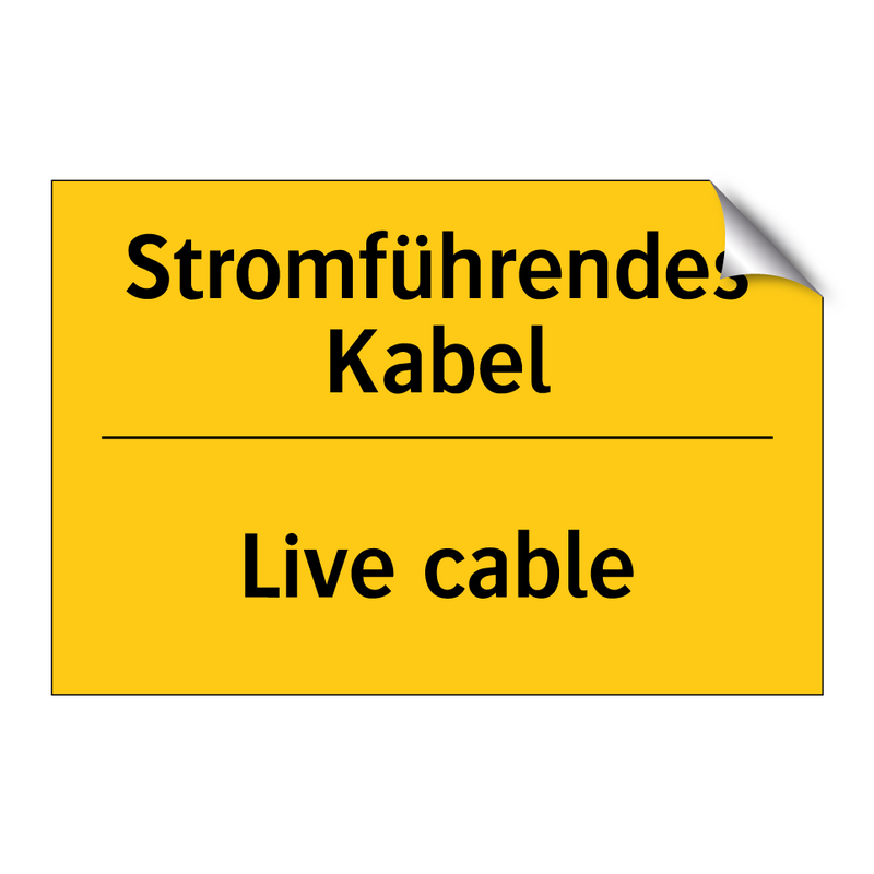 Stromführendes Kabel - Live cable