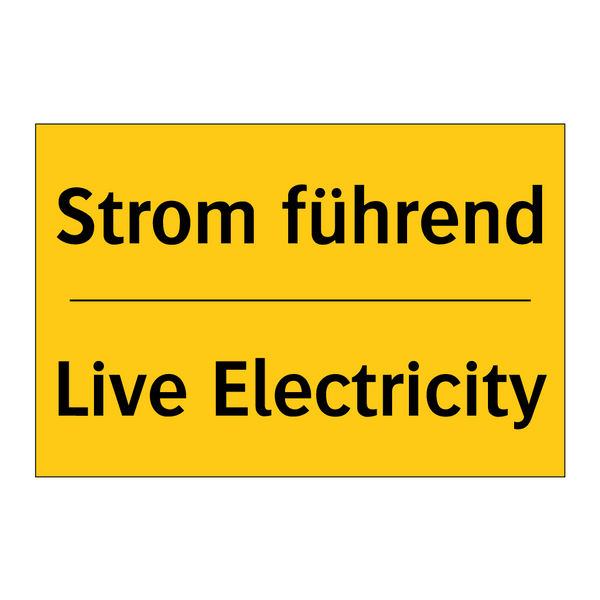 Strom führend - Live Electricity