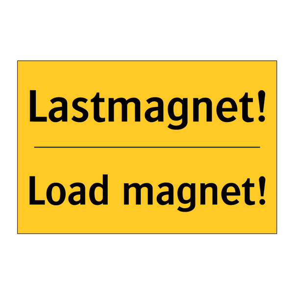 Lastmagnet! - Load magnet!