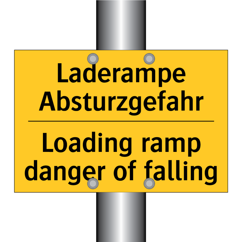 Laderampe Absturzgefahr - Loading ramp danger of falling