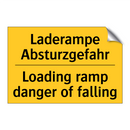 Laderampe Absturzgefahr - Loading ramp danger of falling
