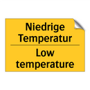 Niedrige Temperatur - Low temperature
