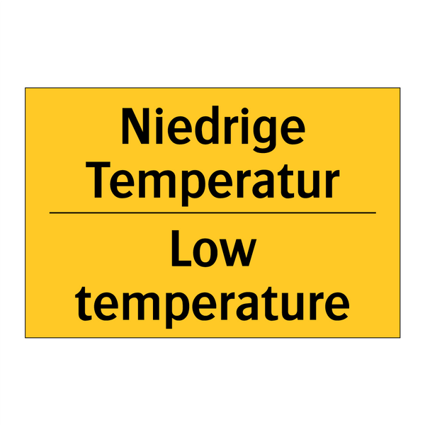 Niedrige Temperatur - Low temperature