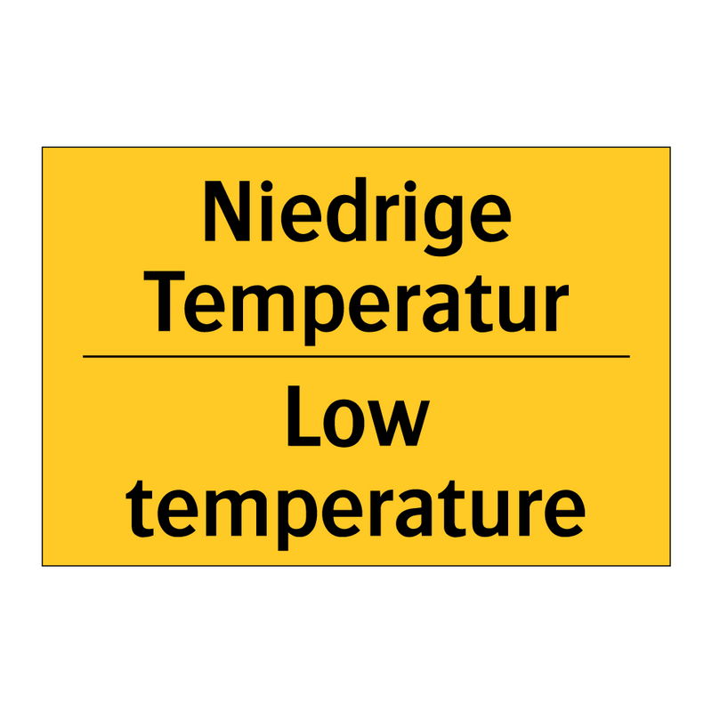 Niedrige Temperatur - Low temperature