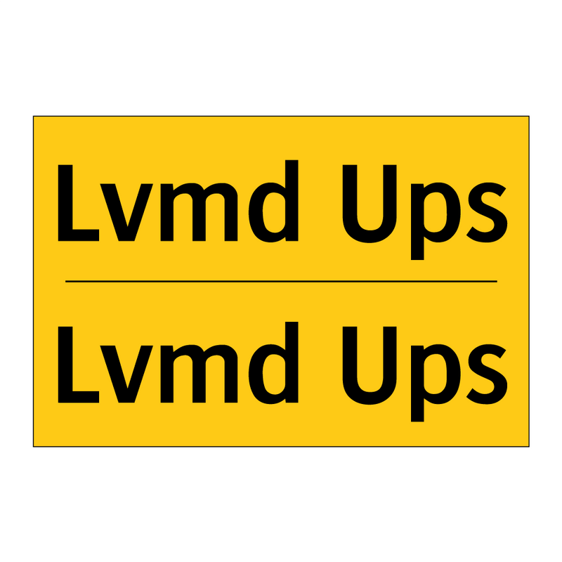 Lvmd Ups - Lvmd Ups