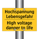 Hochspannung Lebensgefahr - High voltage danger to life