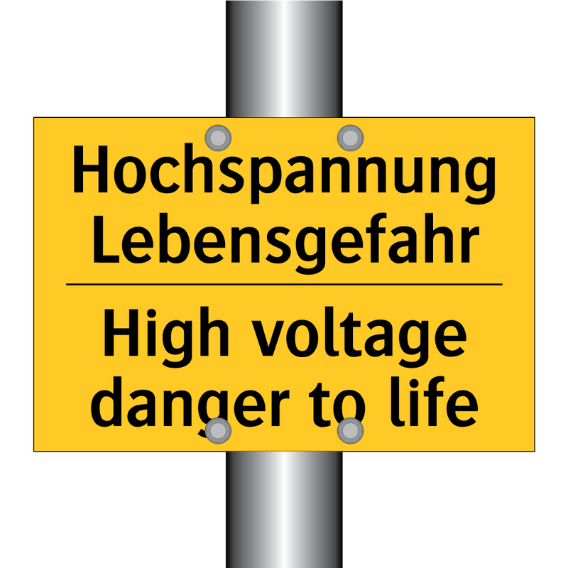 Hochspannung Lebensgefahr - High voltage danger to life