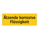 Ätzende korrosive Flüssigkeit