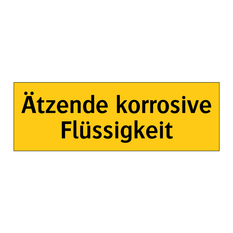 Ätzende korrosive Flüssigkeit