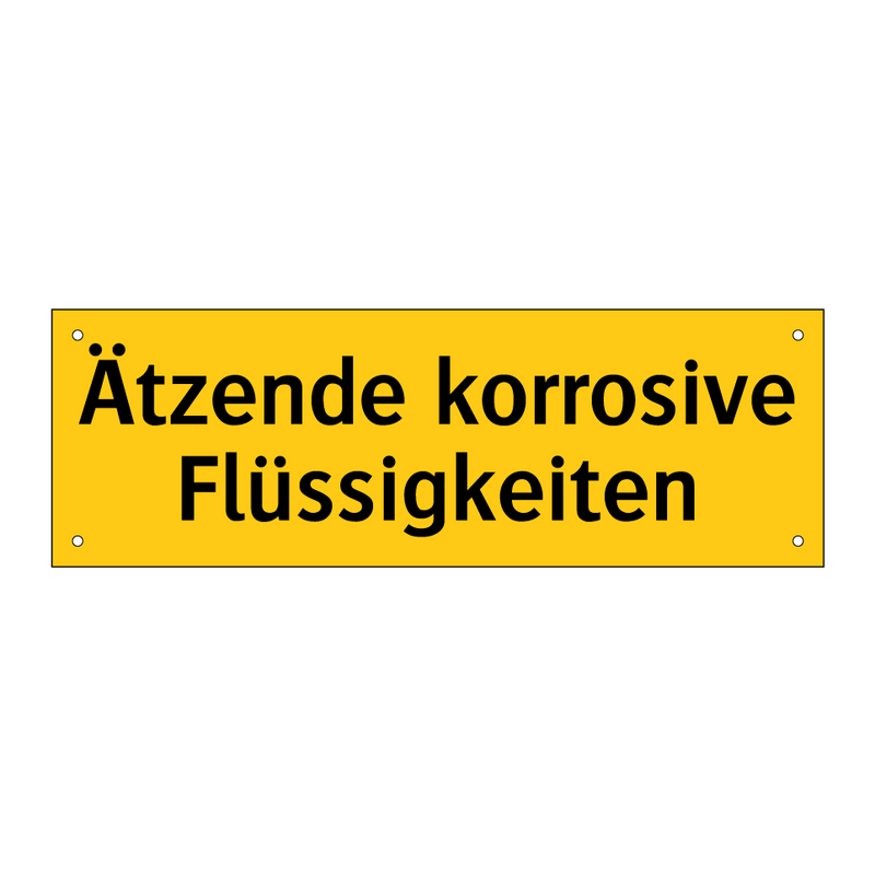 Ätzende korrosive Flüssigkeiten