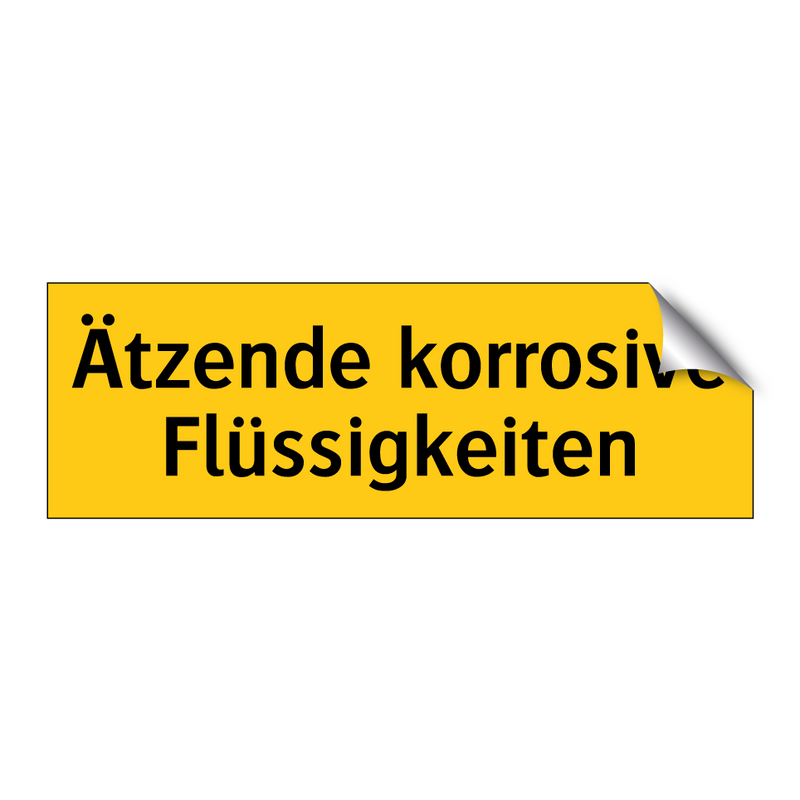 Ätzende korrosive Flüssigkeiten