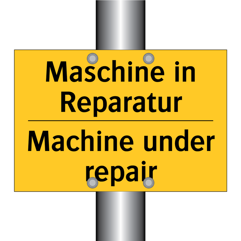 Maschine in Reparatur - Machine under repair