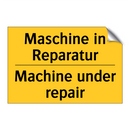 Maschine in Reparatur - Machine under repair