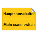 Hauptkranschalter - Main crane switch