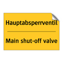Hauptabsperrventil - Main shut-off valve
