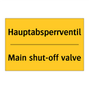 Hauptabsperrventil - Main shut-off valve