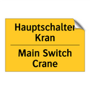 Hauptschalter Kran - Main Switch Crane