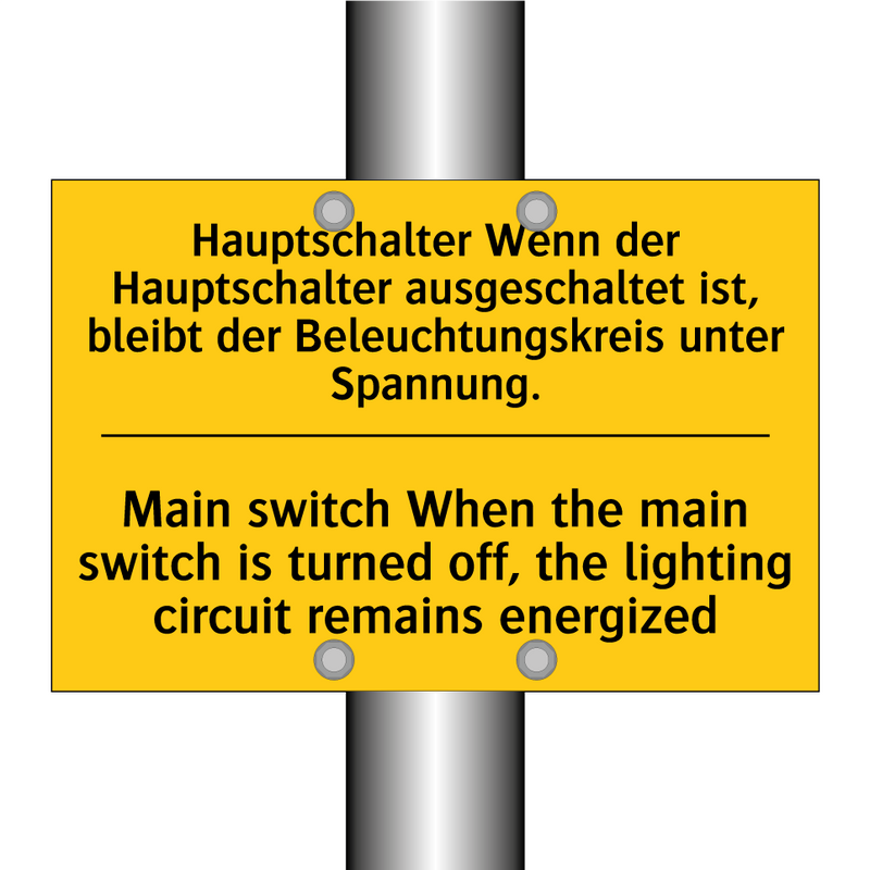 Hauptschalter Wenn der Hauptschalter /.../ - Main switch When the main switch /.../