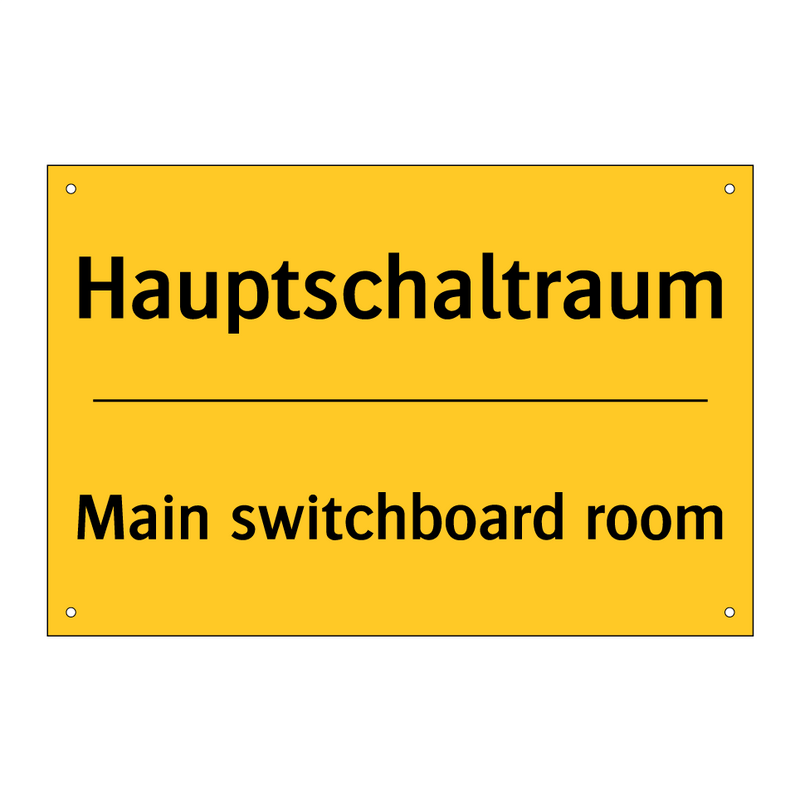 Hauptschaltraum - Main switchboard room