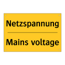 Netzspannung - Mains voltage