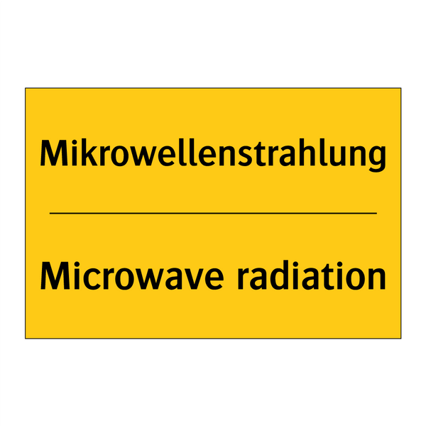 Mikrowellenstrahlung - Microwave radiation