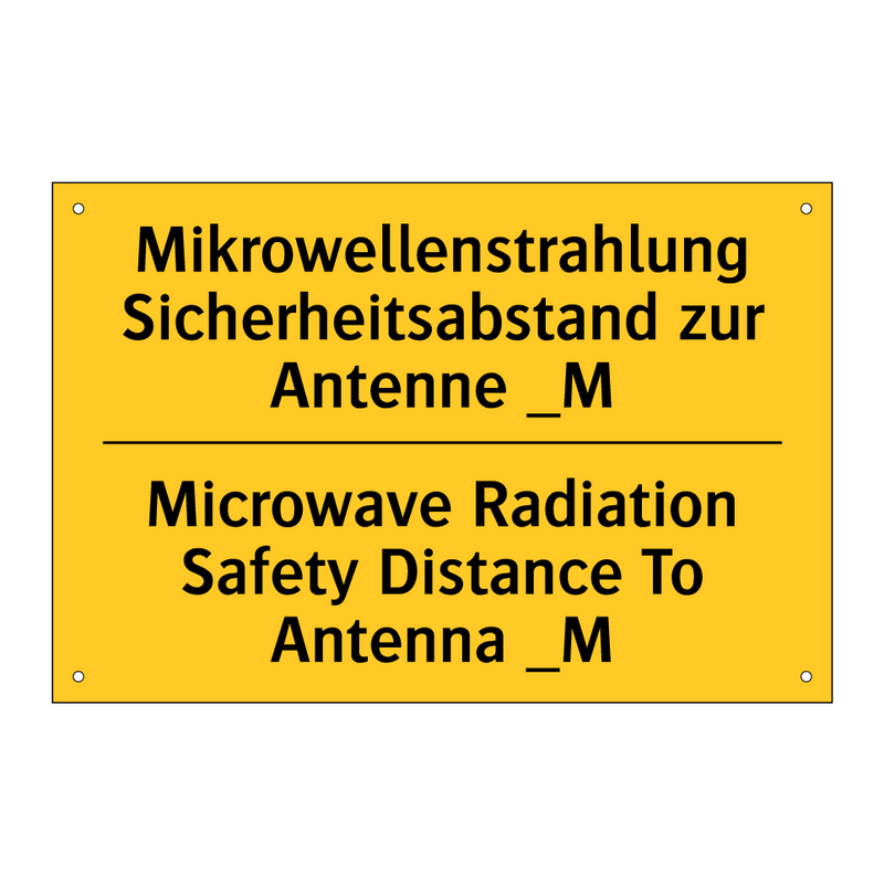 Mikrowellenstrahlung Sicherheitsabstand /.../ - Microwave Radiation Safety Distance /.../