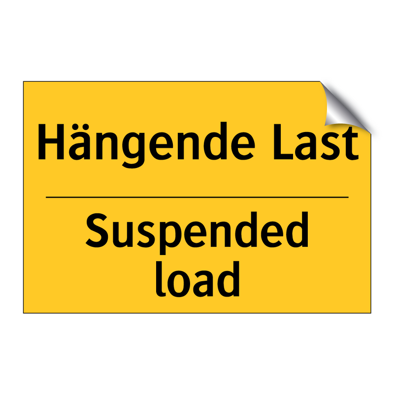 Hängende Last - Suspended load