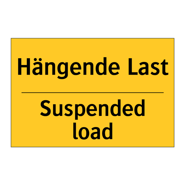 Hängende Last - Suspended load