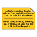 Kraftfahrzeuganlage Rauchen, offenes /.../ - Motor vehicle facility Smoking, /.../