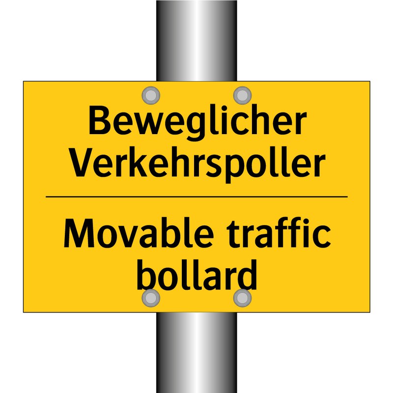 Beweglicher Verkehrspoller - Movable traffic bollard