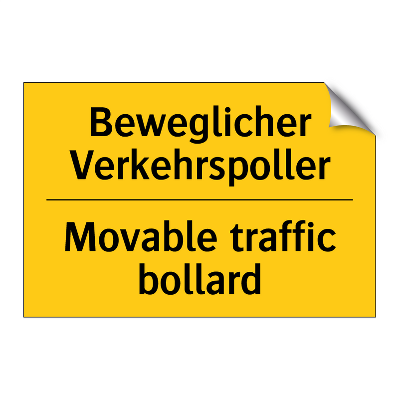 Beweglicher Verkehrspoller - Movable traffic bollard