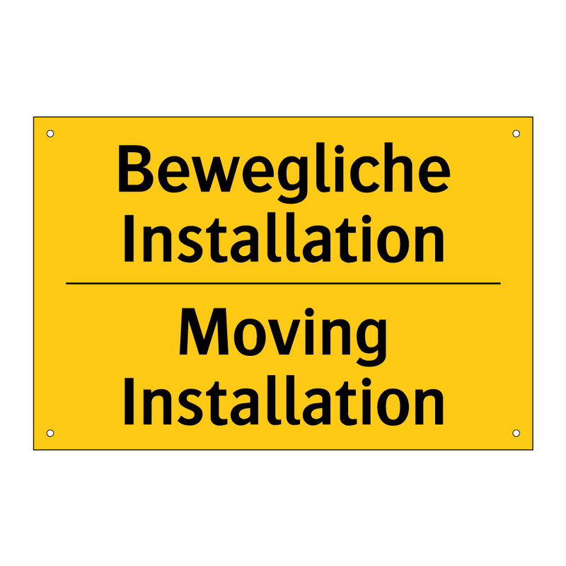 Bewegliche Installation - Moving Installation
