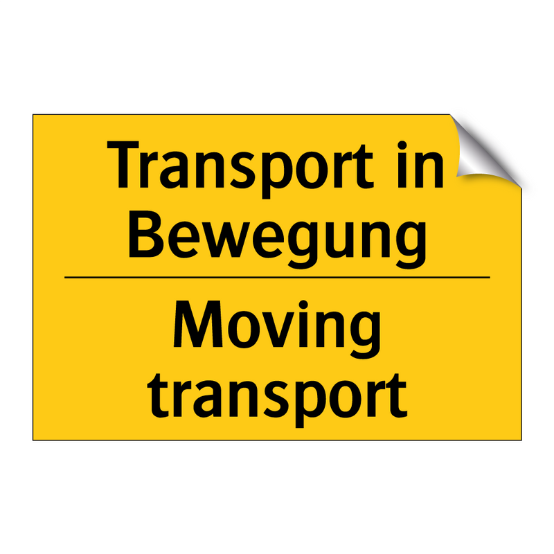 Transport in Bewegung - Moving transport