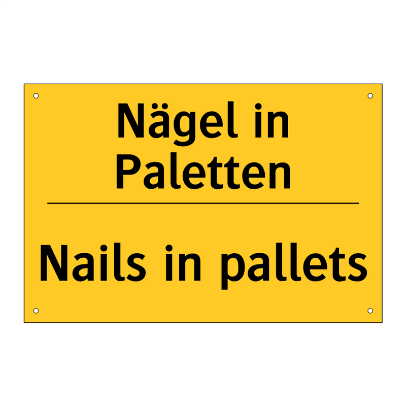 Nägel in Paletten - Nails in pallets