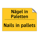 Nägel in Paletten - Nails in pallets