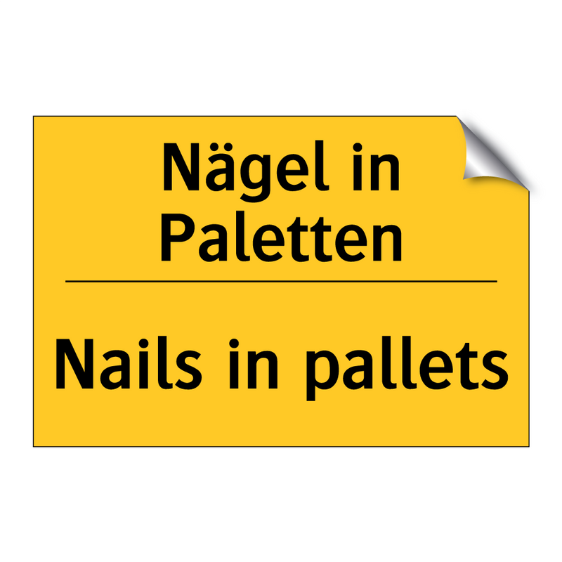 Nägel in Paletten - Nails in pallets
