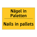 Nägel in Paletten - Nails in pallets