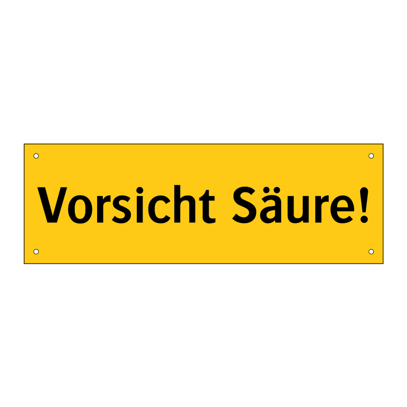 Vorsicht Säure!