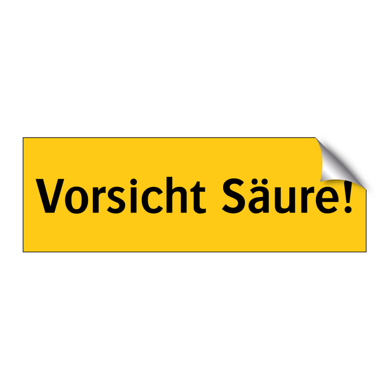 Vorsicht Säure!
