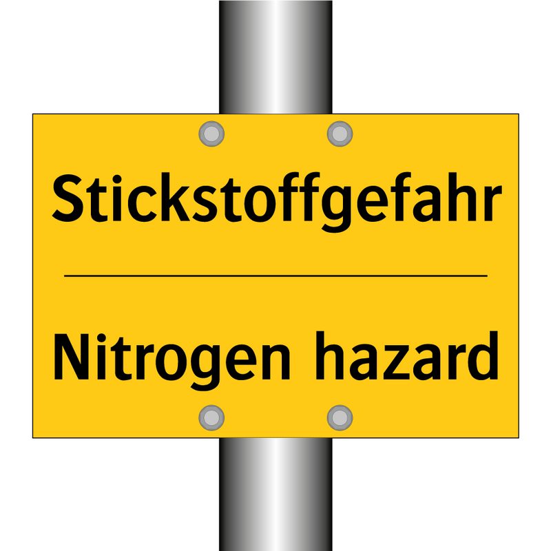 Stickstoffgefahr - Nitrogen hazard