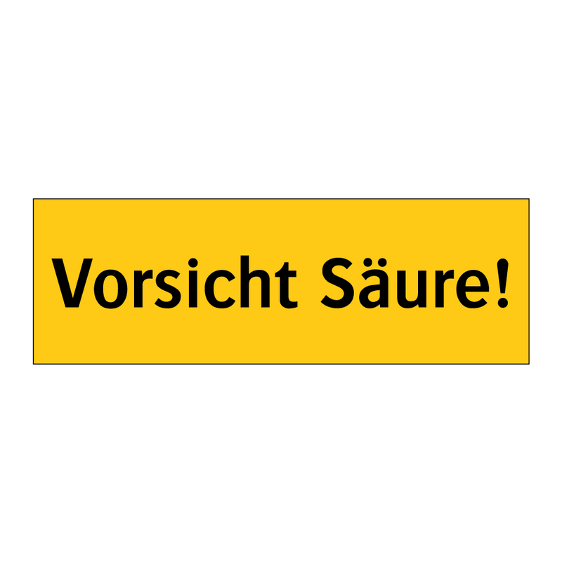 Vorsicht Säure!