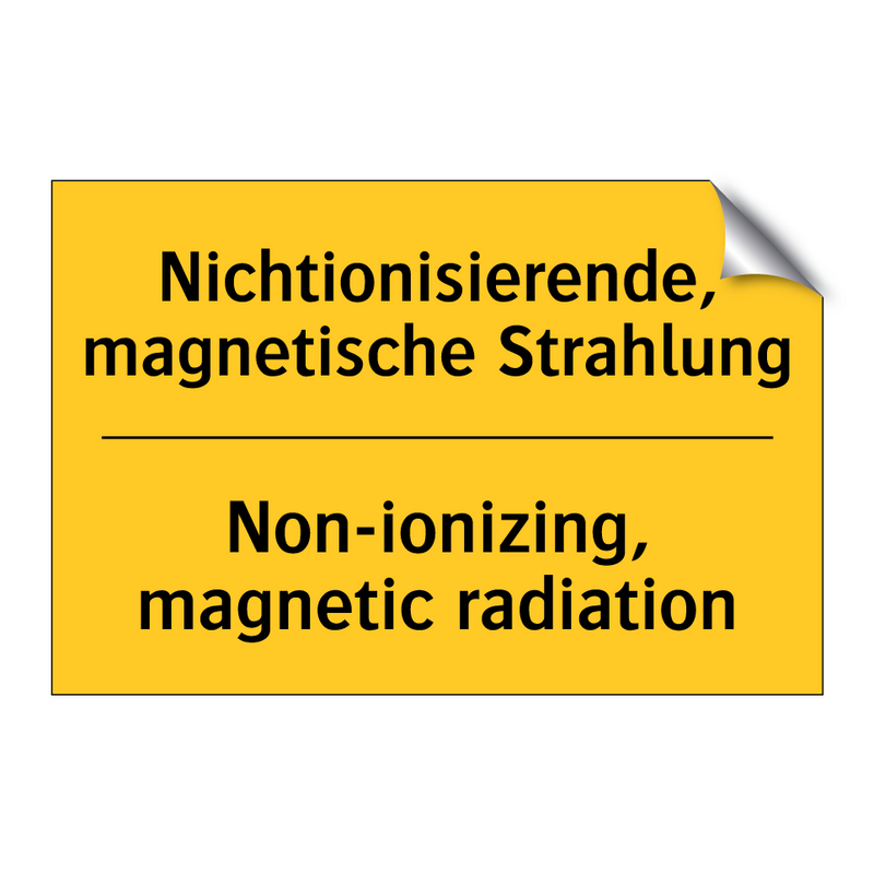 Nichtionisierende, magnetische /.../ - Non-ionizing, magnetic radiation/.../