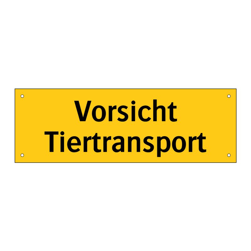 Vorsicht Tiertransport