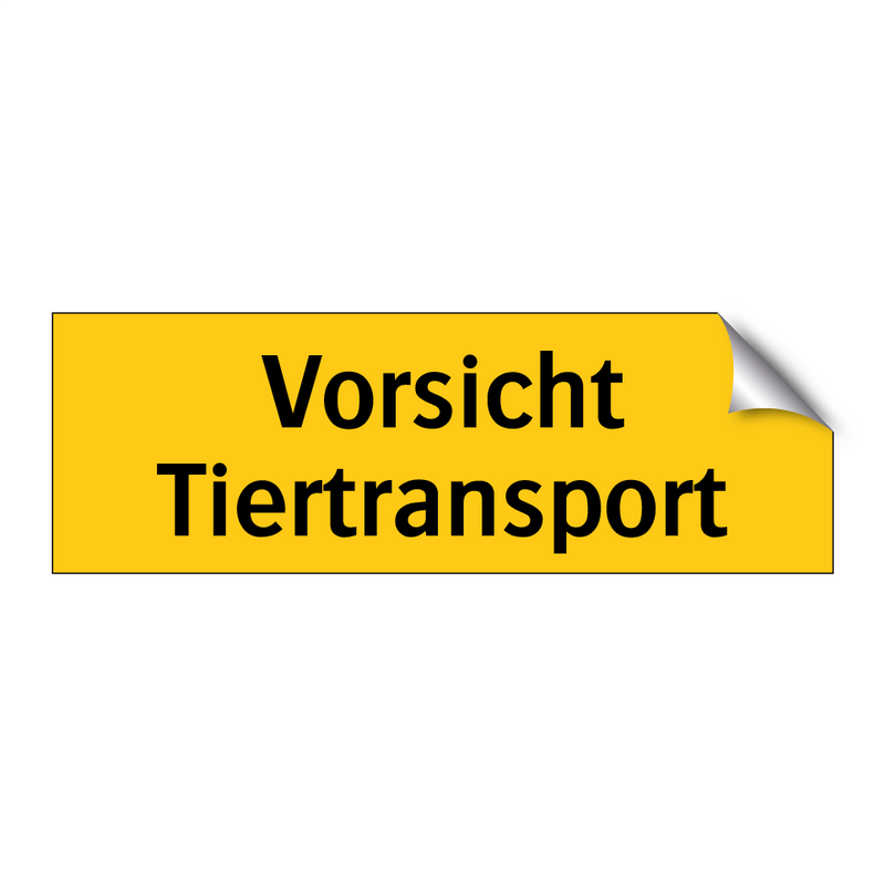 Vorsicht Tiertransport