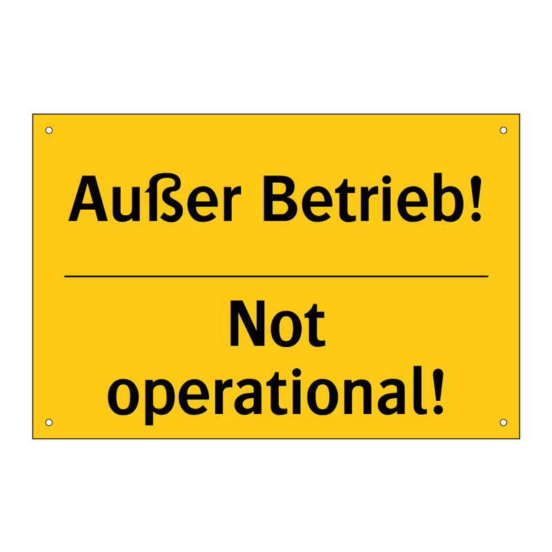 Außer Betrieb! - Not operational!