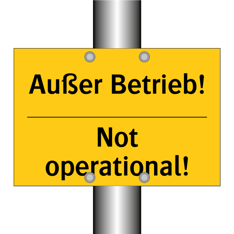 Außer Betrieb! - Not operational!