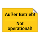 Außer Betrieb! - Not operational!