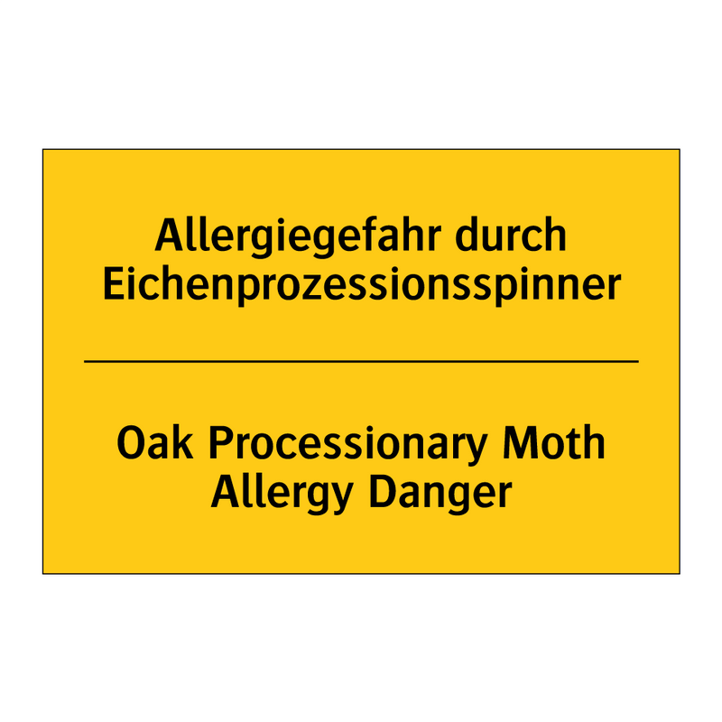 Allergiegefahr durch Eichenprozessionsspinner/.../ - Oak Processionary Moth Allergy /.../