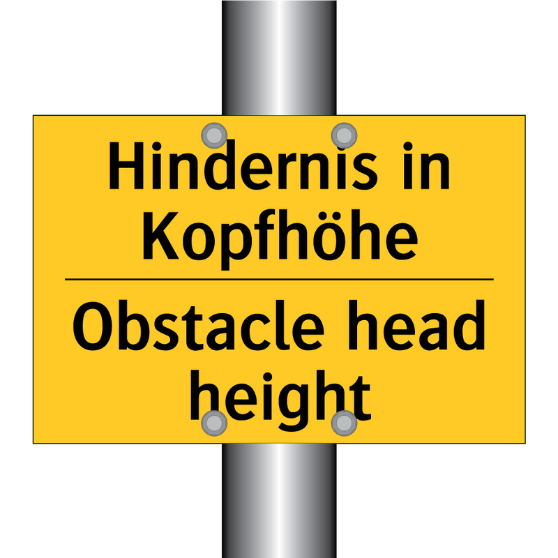 Hindernis in Kopfhöhe - Obstacle head height