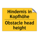 Hindernis in Kopfhöhe - Obstacle head height